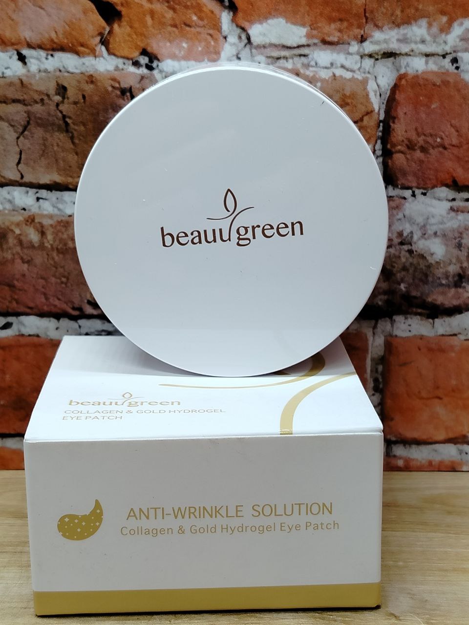BeauuGreen Hydrogel Eye Patch Anti-Wrinkle Solution Collagen & Gold Гидрогелевые патчи для кожи вокруг глаз с коллагеном и золотом 60 шт 90 гр